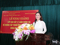 KHAI GIẢNG LỚP CAO CẤP LÝ LUẬN CHÍNH TRỊ HỆ KHÔNG TẬP TRUNG K71.B12, ĐỊA PHƯƠNG 4 (KHÓA HỌC 2024-2026)